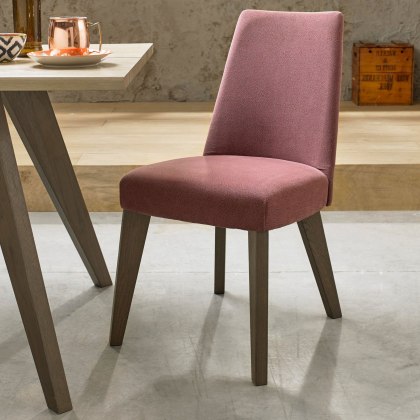 Cadell Aged Oak Upholstered Chair (Pair) Cadell Aged Oak Upholstered Chair (Pair)