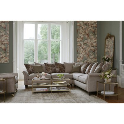 Devonshire Grand Sofa Formal Back Inc 2 x Scatters in Leather