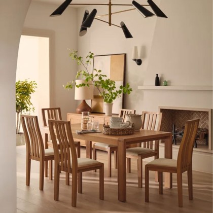 Ercol Bosco Dining Chair (Cream Fabric)