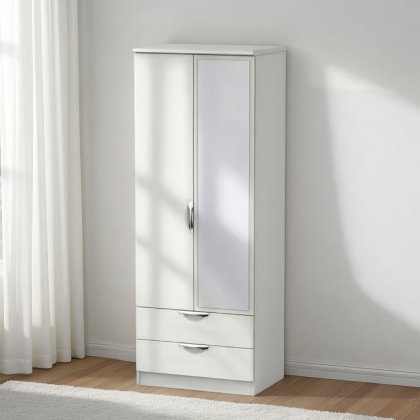 Camden Tall 2ft6 2 Drawer Mirror Robe