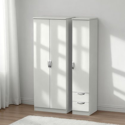 Camden Tall Triple Plain + Drawer Robe Camden Tall Triple Plain + Drawer Robe
