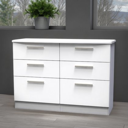 Knightsbridge 6 Drawer Midi Chest Knightsbridge 6 Drawer Midi Chest