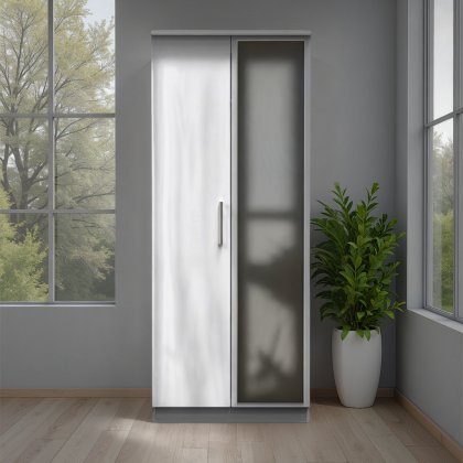 Knightsbridge 2ft6 Mirror Robe Knightsbridge 2ft6 Mirror Robe