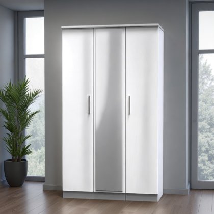 Knightsbridge Tall Triple Mirror Robe Knightsbridge Tall Triple Mirror Robe