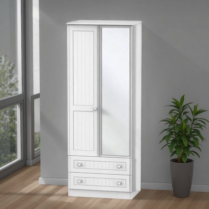Warwick Tall 2ft6 2 Drawer Mirror Robe Warwick Tall 2ft6 2 Drawer Mirror Robe