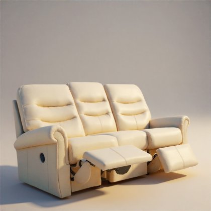 G Plan Holmes 3 Seater Double Recliner in Leather