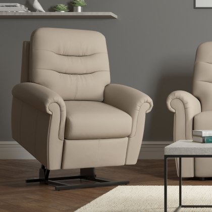 G Plan Holmes Small Dual Elevate Chair in Leather