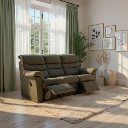 G Plan Malvern 3 Seater (3 Cushion) Double Recliner in Leather G Plan Malvern 3 Seater (3 Cushion) Double Recliner in Leather