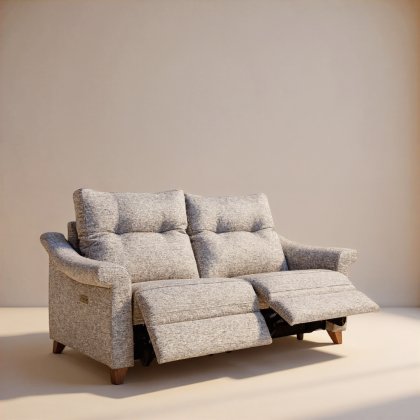 G Plan Riley Small Sofa Double Recliner in Fabric