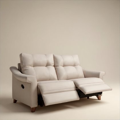 Riley Large Sofa Double Recliner in Leather