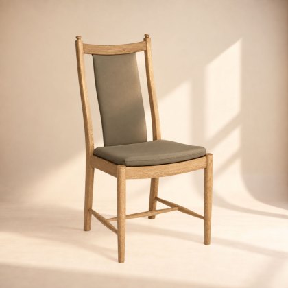 Ercol Penn Padded Back Dining Chair in Leather Ercol Penn Padded Back Dining Chair in Leather