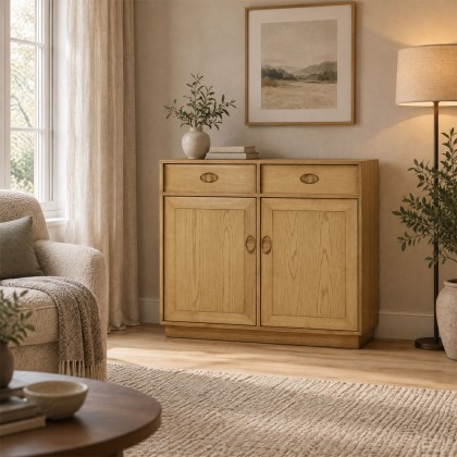Ercol Windsor 2 Door High Sideboard Ercol Windsor 2 Door High Sideboard