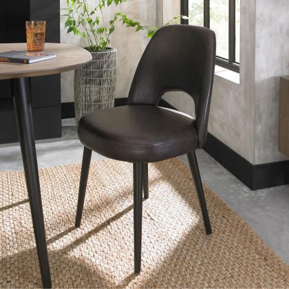 Vintage Peppercorn Upholstered Chair (Pair) Vintage Peppercorn Upholstered Chair (Pair)