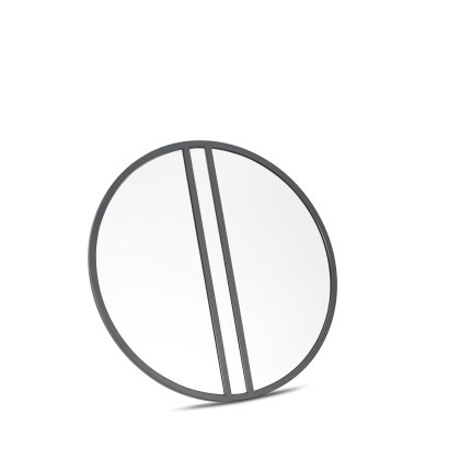 Chevron Satin Brass Mirror