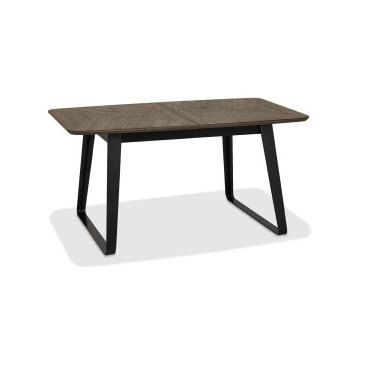 Emerson Weathered Oak & Peppercorn 4-6 Extension Dining Table