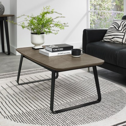 Emerson Weathered Oak & Peppercorn Coffee Table