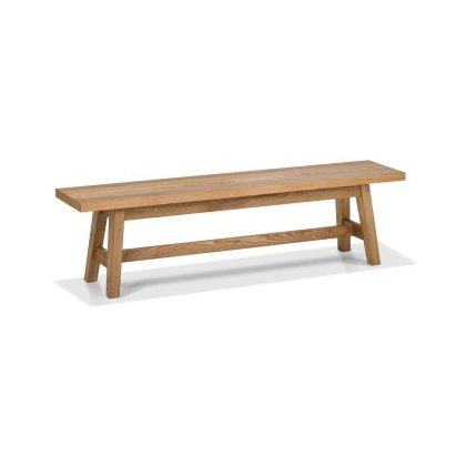 Camden Rustic Oak Small Bench