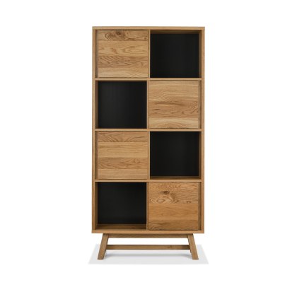 Camden Rustic Oak Display Cabinet