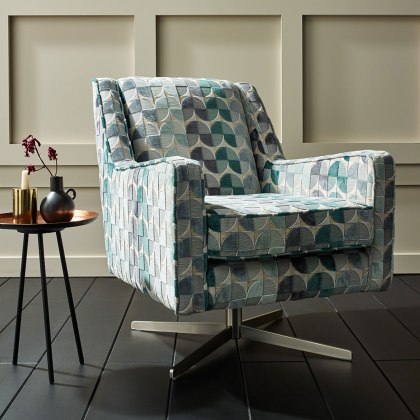 Sophia Swivel Chair in Fabric