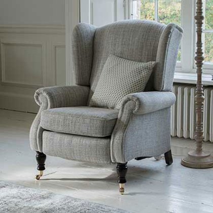 Chatsworth Power Recliner Wing Chair Rechargeable in Fabric Chatsworth Power Recliner Wing Chair Rechargeable in Fabric