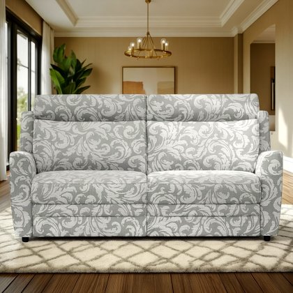 Dakota Double Power Recliner Large 2 Seater Sofa with USB Ports Fabric Dakota Double Power Recliner Large 2 Seater Sofa with USB Ports Fabric