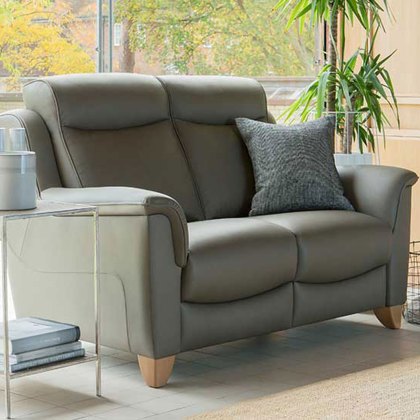 Manhattan Double Power Recliner 3 Seater Sofa with USB Port Single Motors in Fabric