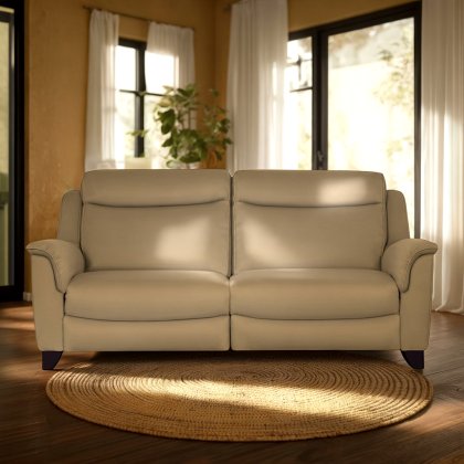 Manhattan Large 2 Seater Sofa Static in Leather