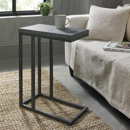 Renzo Zinc Dark Grey Sofa Table Renzo Zinc Dark Grey Sofa Table