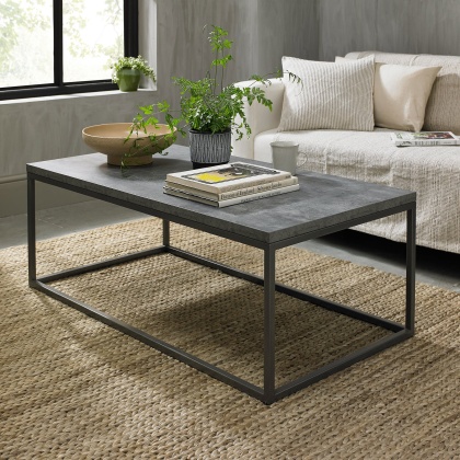 Renzo Zinc Dark Grey Coffee Table