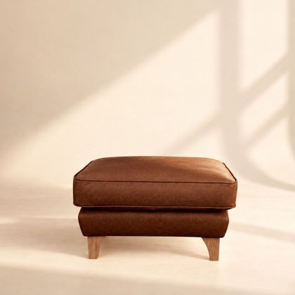Ercol Enna Footstool in Leather Ercol Enna Footstool in Leather