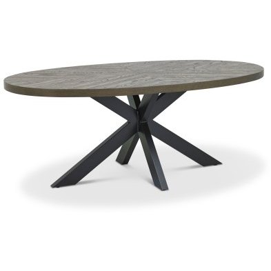 Ellipse Fumed Oak 6 Seater Dining Table Ellipse Fumed Oak 6 Seater Dining Table