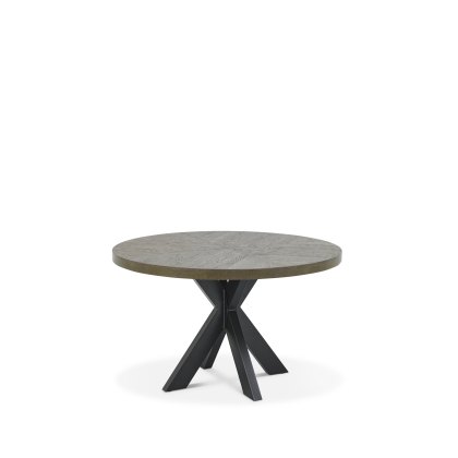 Ellipse Fumed Oak Circular Dining Table