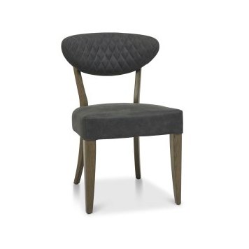 Ellipse Fumed Oak Upholstered Chair (Pair) Ellipse Fumed Oak Upholstered Chair (Pair)