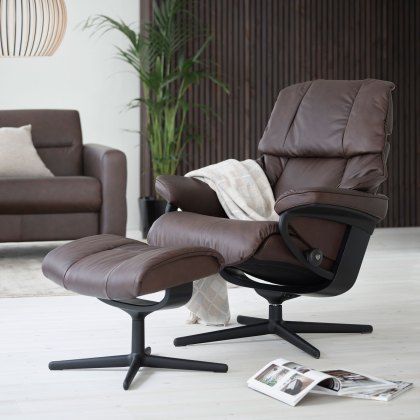 Stressless Reno Chair in Leather, Cross Base
