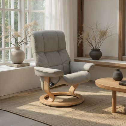 Stressless Mayfair Chair in Fabric, Classic Base Stressless Mayfair Chair in Fabric, Classic Base