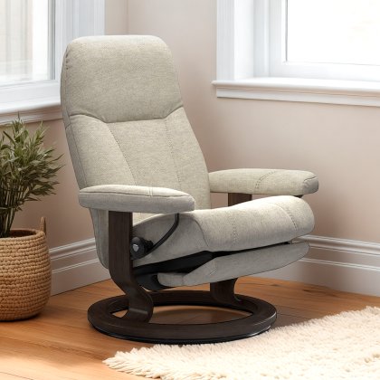 Stressless Consul Power Recliner in Fabric Stressless Consul Power Recliner in Fabric