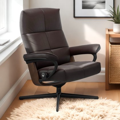 Stressless David Chair in Leather, Cross Base
