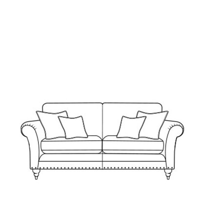 Cleveland 3 Seater Sofa-StandardBk