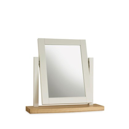Hampstead Soft Grey and Pale Oak Vanity Mirror Hampstead Soft Grey and Pale Oak Vanity Mirror