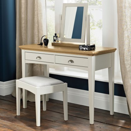 Hampstead Soft Grey and Pale Oak Dressing Table