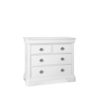 Chantilly White 2 plus 2 Drawer Chest