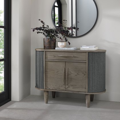 Monroe Silver Grey Narrow Sideboard