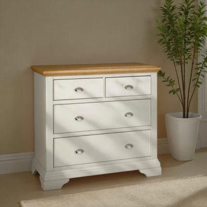 Hampstead Soft Grey and Pale Oak 2 plus 2 Drawer Chest Hampstead Soft Grey and Pale Oak 2 plus 2 Drawer Chest