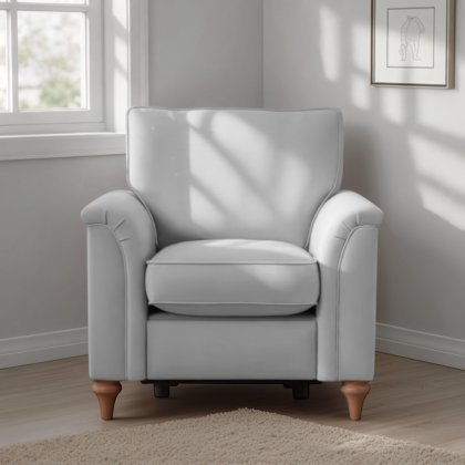 Rowan Armchair with Power Footrest in Fabric