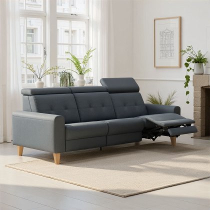Stressless Anna A1 3 Seater Sofa 3 Power Recliner in Leather