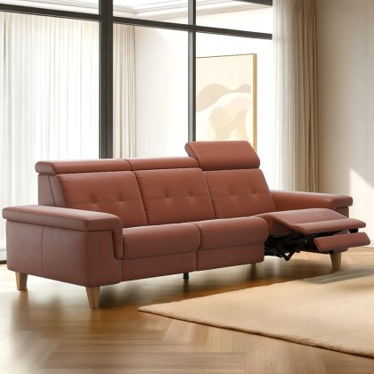 Stressless Anna A2 3 Seater Sofa 3 Power Recliner in Leather Stressless Anna A2 3 Seater Sofa 3 Power Recliner in Leather