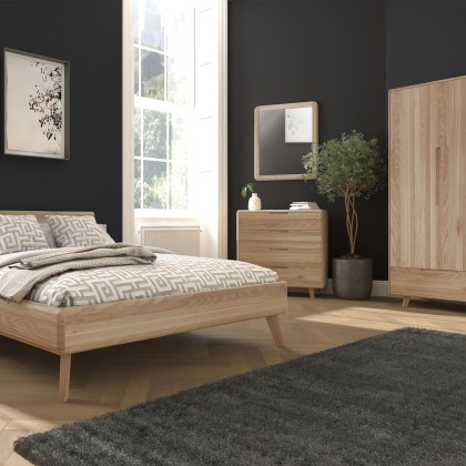 Leo Double Wardrobe with Drawer