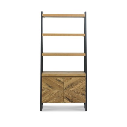Ellipse Rustic Oak Open Display Unit