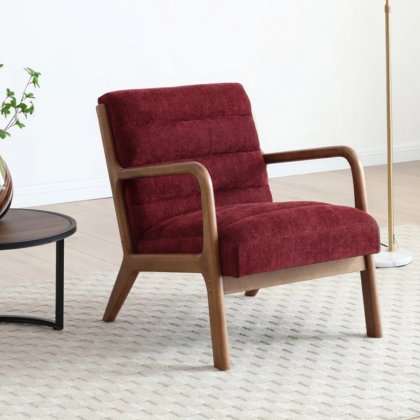 Inca Chair With Walnut Frame In Fabric