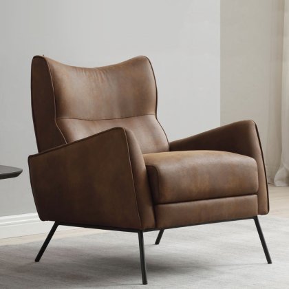 Chloe Accent Chair in PU Leather